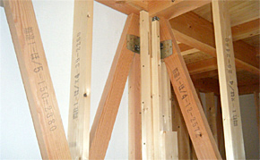 筋交いの取り付け