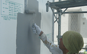 アクアシャットの塗布