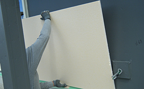 外張断熱材（EPS）の取り付け