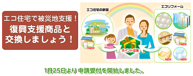 復興支援住宅エコポイントについて